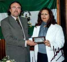 El escritor Jos Salguero y Juani